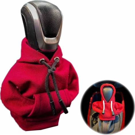Sweat à capuche pour levier de vitesse, housse de poignée de vitesse de voiture, décoration de voiture, sweat à capuche pour levier de vitesse