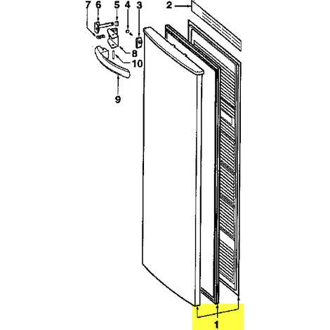 PORTE CONGELATEUR BRANDT UL2210 POUR CONGELATEUR FAGOR - 43X8659