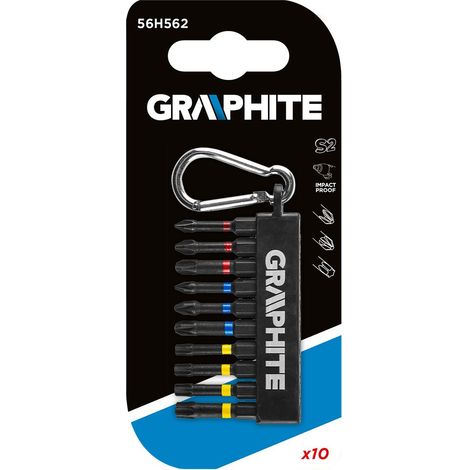 Juego de 10 puntas de destornillador Grapxite 56H562 (1/2)