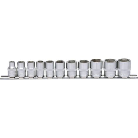 KS TOOLS 3/8' Jeu de douilles 6 pans, 11 pcs 8-19 mm ( 911.0608 ) (1/4)