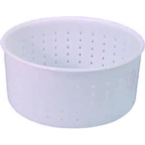 Forma per formaggio caciotta gr.1200 - Ø superiore cm.15 - Ø inferiore cm.14x7h. - 10 pz