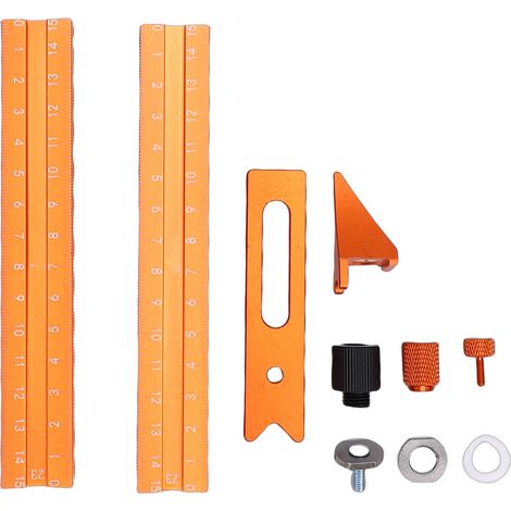 Regla magnética de marcado de 4 caras con base magnética, herramienta de marcado multifuncional para trabajos en madera, carpintería y fabricación de muebles. (1/5)