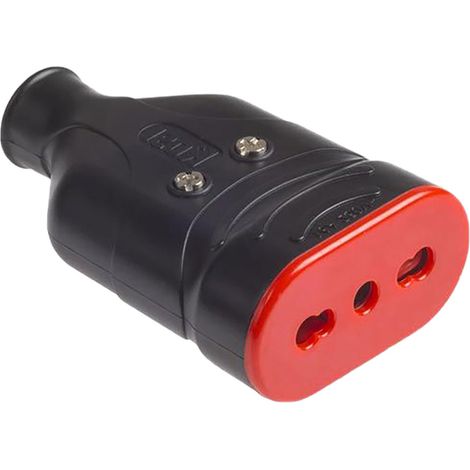 PRESA ALTA RESISTENZA 'ELA PLUG' 2P+T 10/16A - colore nero - ROSI