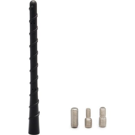 Antenne Voiture Courte Universel FM Dab Antenne Voiture 18 cm Antenne Autoradio Antenne Toit pour Une Réception AM/FM Optimale avec Super Compatibilité Vis M4, M5, M6