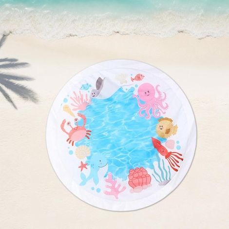 Esterilla de playa impermeable 2 en 1 - Ideal para piscina, camping y picnic (1/4)