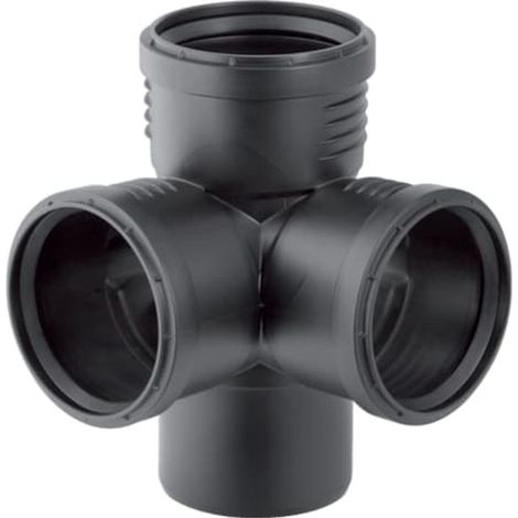Geberit Silent-PP Derivazione ad angolo 87,5°, DN 100 / 100 / 100, 390.559.14.1