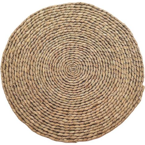 tapis Tiss  La Main Papyrus Rond 25 Cm (3 Pices), Sets De Table En Paille, Sets De Table Tisss De Haute Qualit, Dessous De Plat, Sets De Table Iso (1/5)