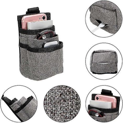 Sac de rangement pour grille d'aération de voiture, sac de rangement avec trou pour câble de données, sac de rangement suspendu pour voiture (1/5)