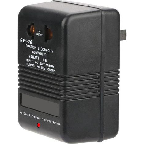 Convertisseur de tension Fdit 220 V vers 110 V, transformateur de puissance convertisseur de tension 220 V vers 110 V 70 W, prise CN, étape D (1/5)