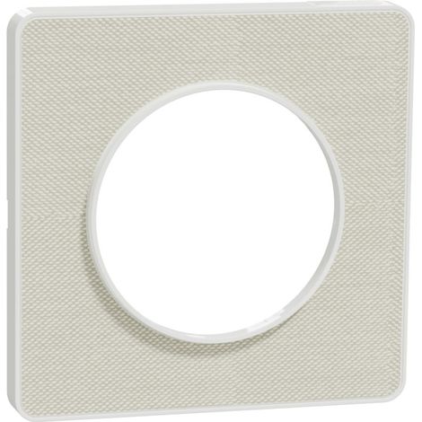 SCHNEIDER ELECTRIC - ODACE TOUCH - PLAQUE DE FINITION KVADRAT 1 POSTE - CRAIE/BLANC - S520802KW (1/3)