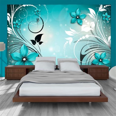 Papier peint Turquoise dream - 400 x 280 cm (1/4)