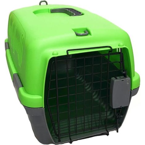 Trasportino cane cani gatti animali omologato auto viaggi cm 47x30x38,5 h plastica 811sw (1/2)