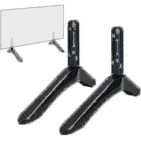 Support de table universel pour téléviseur compatible avec les téléviseurs LCD Samsung Vizio de 32 à 65 pouces (non compatible avec les téléviseurs LG), noir. (1/3)