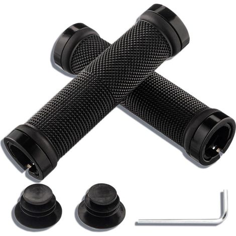 Fahrradgriffe MTB mit Aluminium Lock, rutschfest, für 22,2 mm Lenker (1/5)