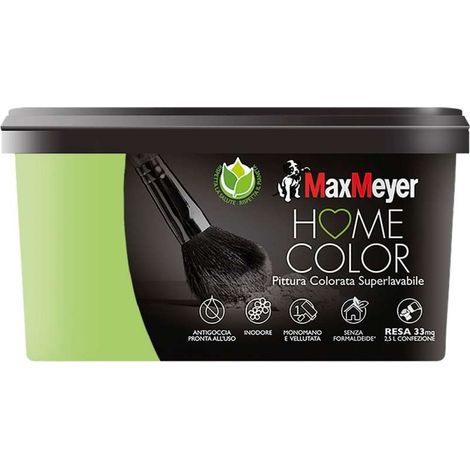 PITTURA VERDE BAMBOO SUPERLAVABILE HOMECOLOR 2,5 LT (1/2)