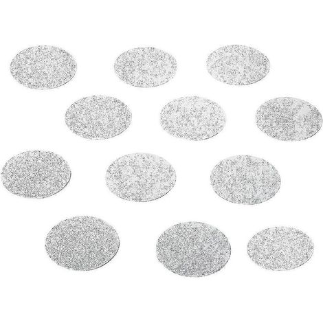 Duschaufkleber, 12 Stück, rutschfeste Badewannenaufkleber, runde Aufkleber (10 cm), transparent, selbstklebend, geeignet für Badewannen, Duschen, Treppen und Wohnzimmer. (1/5)
