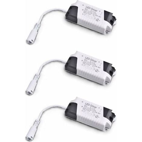 Bardusch-Pack x3 Transformator-Treiber 18W 24W DC, Mehrspannungseingang 85-265V AC 50/60Hz, Ausgang 36-72V DC 240-260mA. Geeignet zum Austausch von Downlights und anderen LED-Geräten. (1/4)
