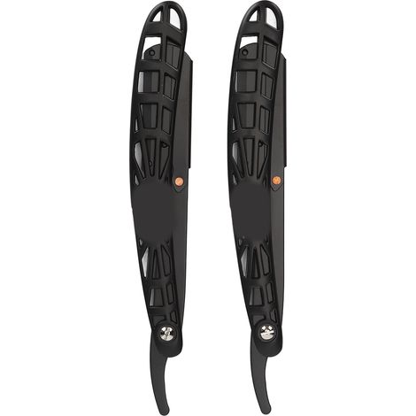 Support de tondeuse à barbe manuelle pliable en métal ajouré avec motif araignée, style vintage ergonomique, pour hommes (1/5)