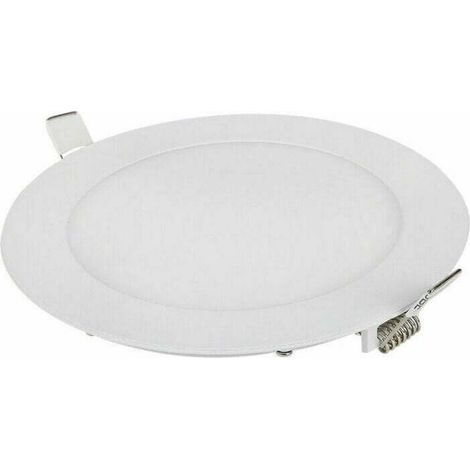 Lot de 6 spots LED encastrables dimmables de 9W, émettant une lumière blanche naturelle de 6000K, avec indice de protection IP65, parfaits pour les salles de bain. (1/4)