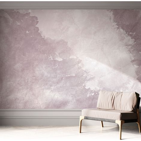 Selbstklebend Tapete - abwaschbar - Arbeitszimmer - Esszimmer- Top Qualität Violette Abstraktion 312x219 cm (1/5)