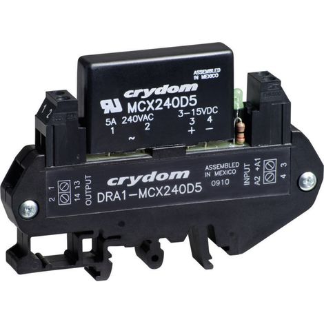 Crydom Halbleiterrelais DRA1-MCX240D5 5 A Schaltspannung (max.): 280 V/AC Nullspannungsschaltend 1 S