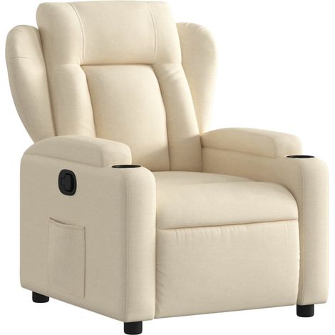 Maison Exclusive - Relaxsessel Creme Stoff (1/5)
