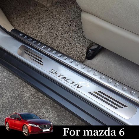 Accessoires automobiles : Plaque de seuil de porte pour Mazda 6 Atenza 2016-2024, protection de seuil de porte, pièces automobiles ( ) (1/5)