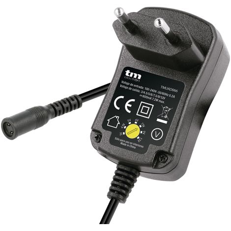 tm-electron TMUAD066 cargador universal plateado (1/2)