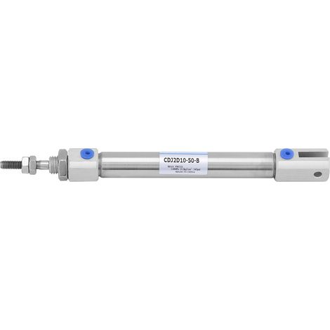 1 pièce Cylindre Pneumatique Miniature en Acier Inoxydable Double Effet 50mm / 2 pouces Pression Max 1Mpa (1/5)