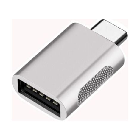Adaptador tipo C a USB 3.0 hembra, adaptador USB 2.0 a USB-C para teléfono móvil, adaptador ((aleación de zinc) C macho a USB 3.0 hembra (plata)), (1/5)