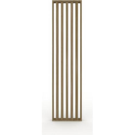 Panneau de S�paration � Lattes en MDF Noyer 60 x 245 cm S�parateur de Pi�ce