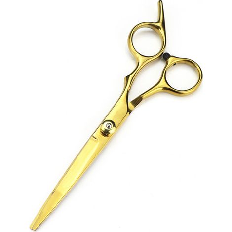 Ciseaux À Cheveux - Acier Inoxydable - Lames Affûtées - Poignées Ergonomiques Avec Anneaux En Caoutchouc - Pour Coiffure Professionnelle Et Domestique - 1 Pièce (1/5)