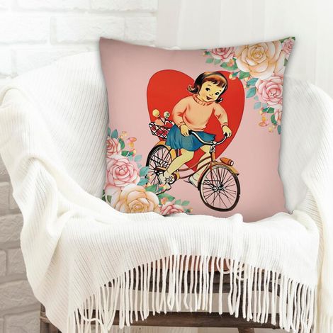 Coussin décoratif solide pour décoration de maison et de chambre à coucher de la saint-valentin (1/5)