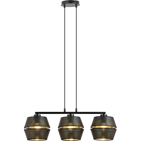 Lámpara colgante Venice Negro (3 luces)