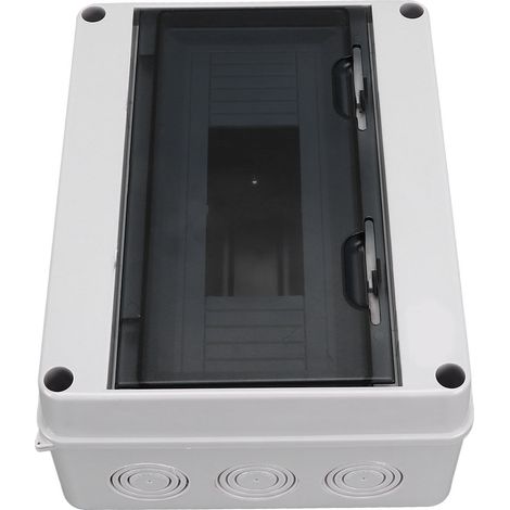 Boîtier de distribution étanche IP65 12 voies en plastique pour disjoncteur, coffret de jonction électrique (1/5)