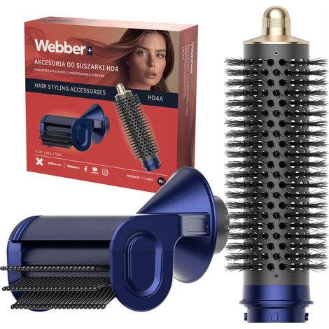 Accesorios para secador de pelo HD4, cepillos de peinado Webber, 2 unidades (1/5)
