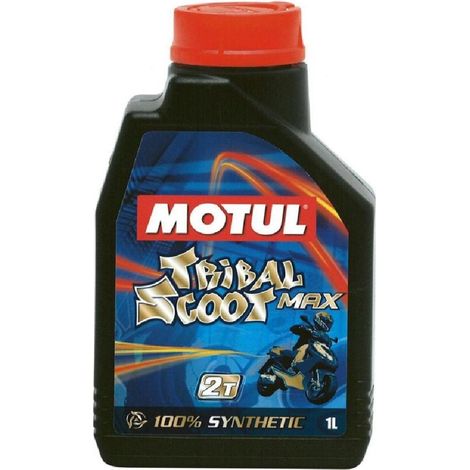 4x Huile Motul Tribal Scoot 2T Max bidon de 1 Litre