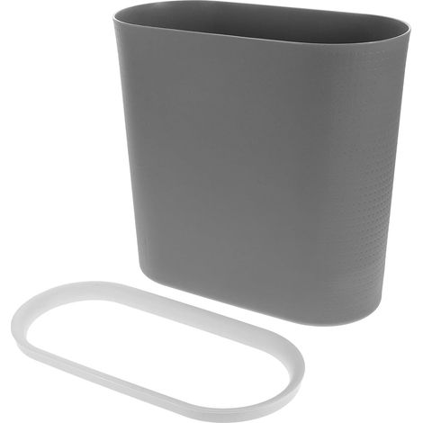 poubelle en plastique sans couvercle Poubelle grise élégante