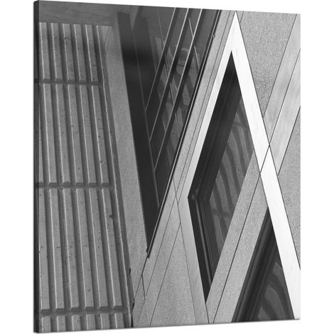 Leinwanddruck Architektur Betonwand 80x100