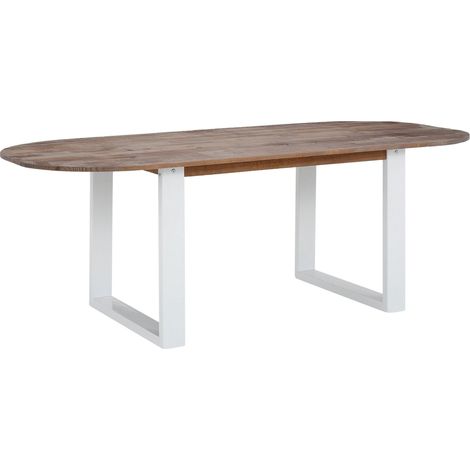 Lagos-Table à manger 180 cm 8 places en Brun Pin