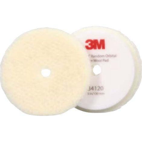 Peau de mouton pour systeme orbital 3M Perfect-It Blanche 130mm 34120