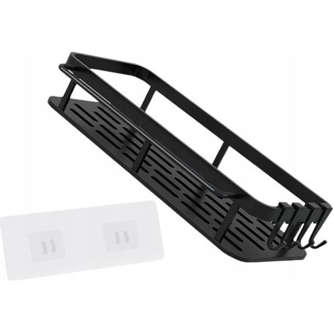 Supporto da parete per WC, in acciaio inox, nero.