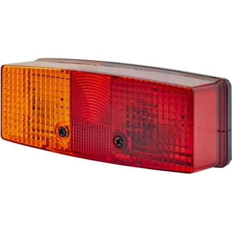 Feu arrière - Illumination - 24V / 12V - Montage en saillie/vissé - ECE - Couleur du voyant: rouge/jaune - Fiche: Fiche plate - gauche - Quantité: 1 - 2SD 003 184-031 (1/4)