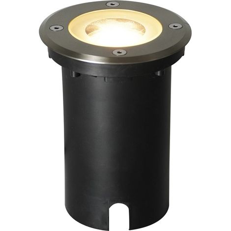 Encastré de sol ANDOR Round Aluminium Inox, H.14.8 - IP67 - GU10 /Nordlux Extérieur (1/4)