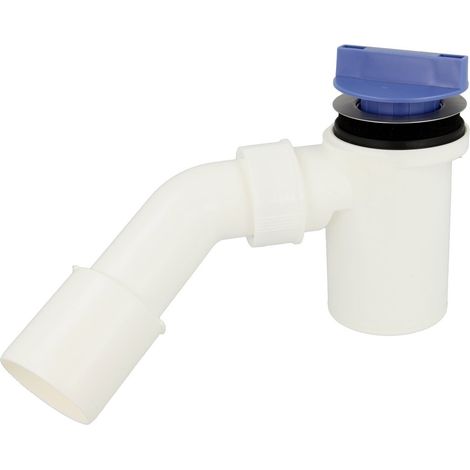 Ecoulement douche pour diamètre 52 mm 822/50 F plastique - sans couvercle, avec coudes