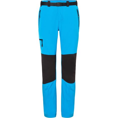 James & Nicholson Bi-elastische Herren Trekkinghose JN1206 Gr. XL bright-blue/navy (1/5)
