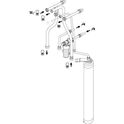 Apparecchio di riscaldamento centrale Ariston 3318334 caldaia a funzione singola 6.765 kg