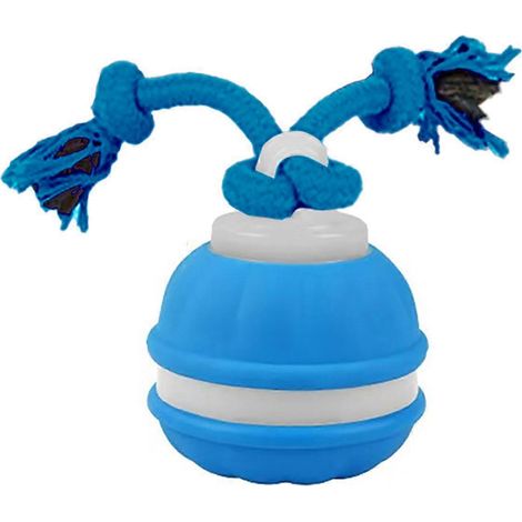 Electric Rolling chien balle – Automatic Movement et résistant aux morsures – pour nettoyage des dents et lutte contre l'ennui – Bleu (1/4)