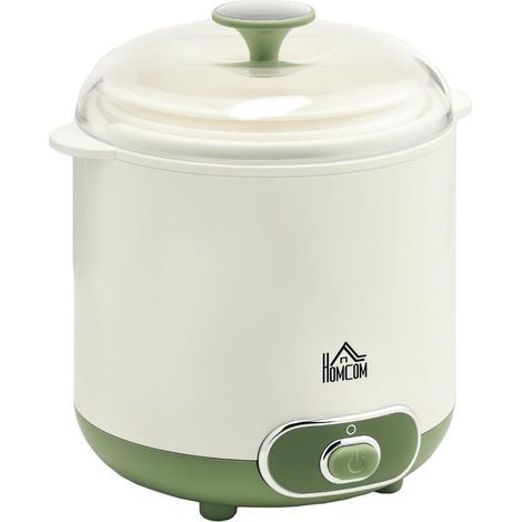 Elektrischer Joghurtbereiter mit griechischem Joghurtfilter – inklusive 2 x 1,5-Liter-Behältern, 2 Deckeln, 20 W – Weiß (1/5)
