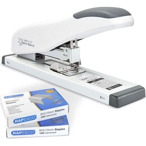 Agrafeuse - RAPESCO - HD-100 - 100 Feuilles - 2000 Agrafes 923/10mm - Blanc
